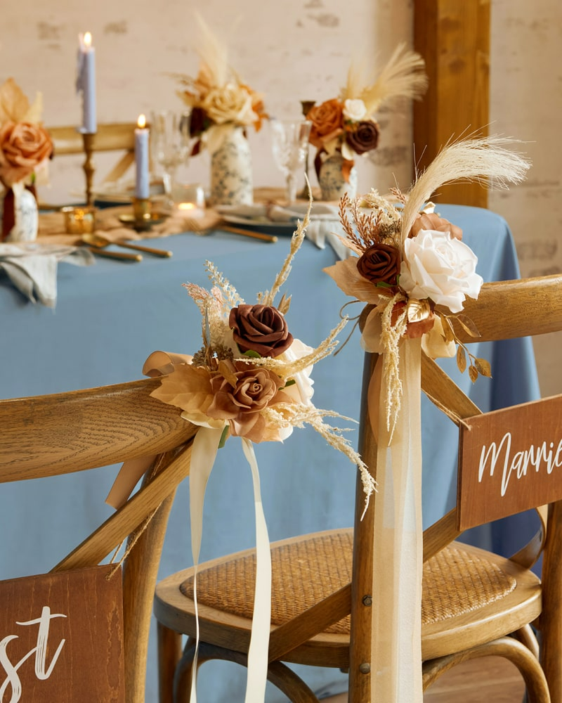 Aisle & Chair Decor in Rust & Sepia