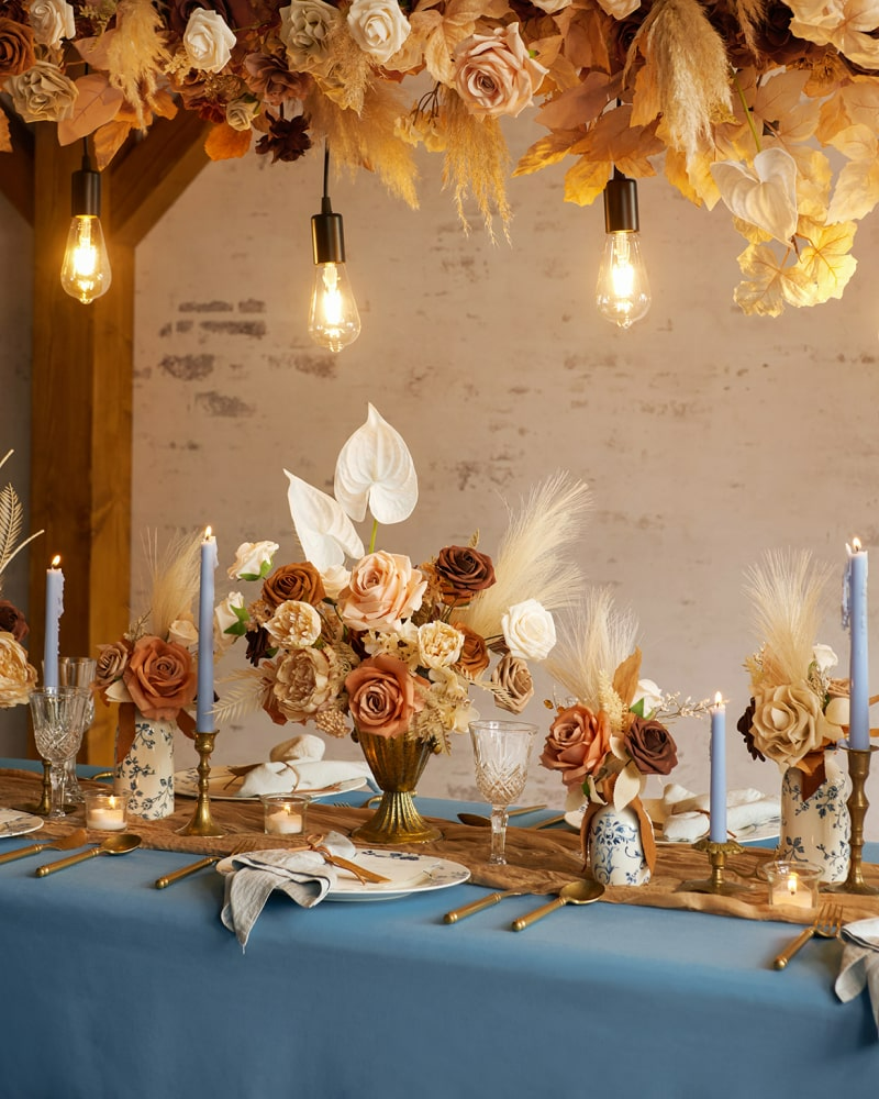 DIY Designer Flower Boxes in Rust & Sepia