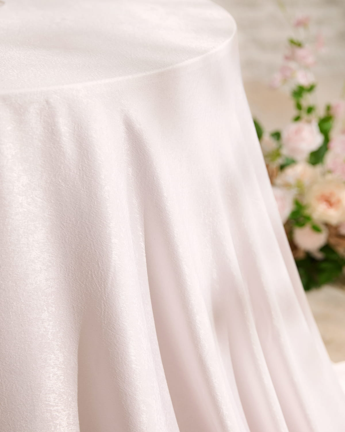 Lyocell Velvet Cloth for Table and Backdrop in Powder Pink