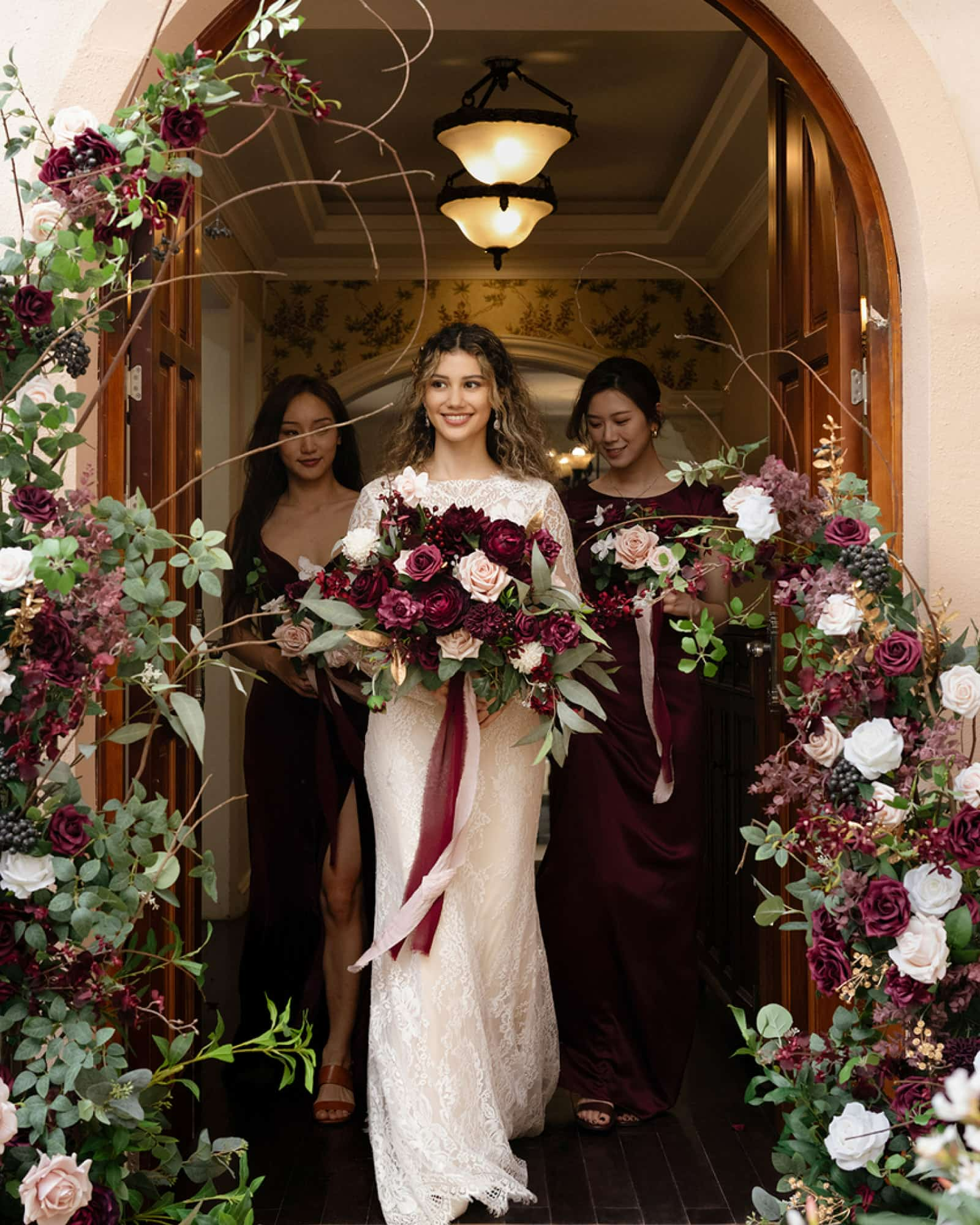 Bridal Bouquet in Romantic Marsala