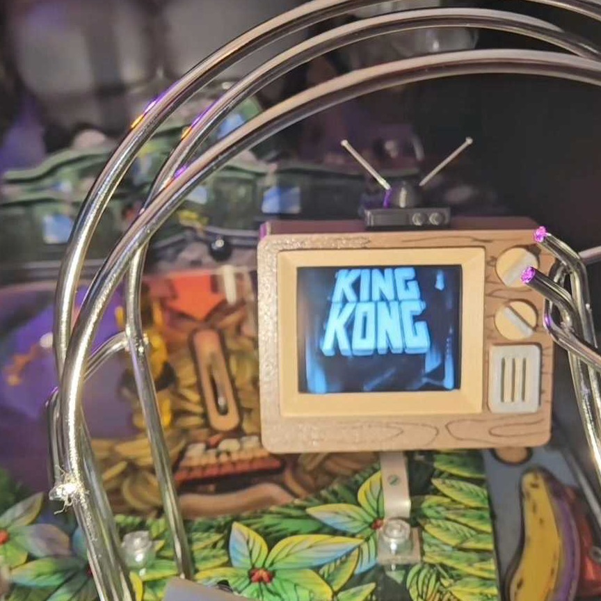 King Kong Pinball TV video display mod