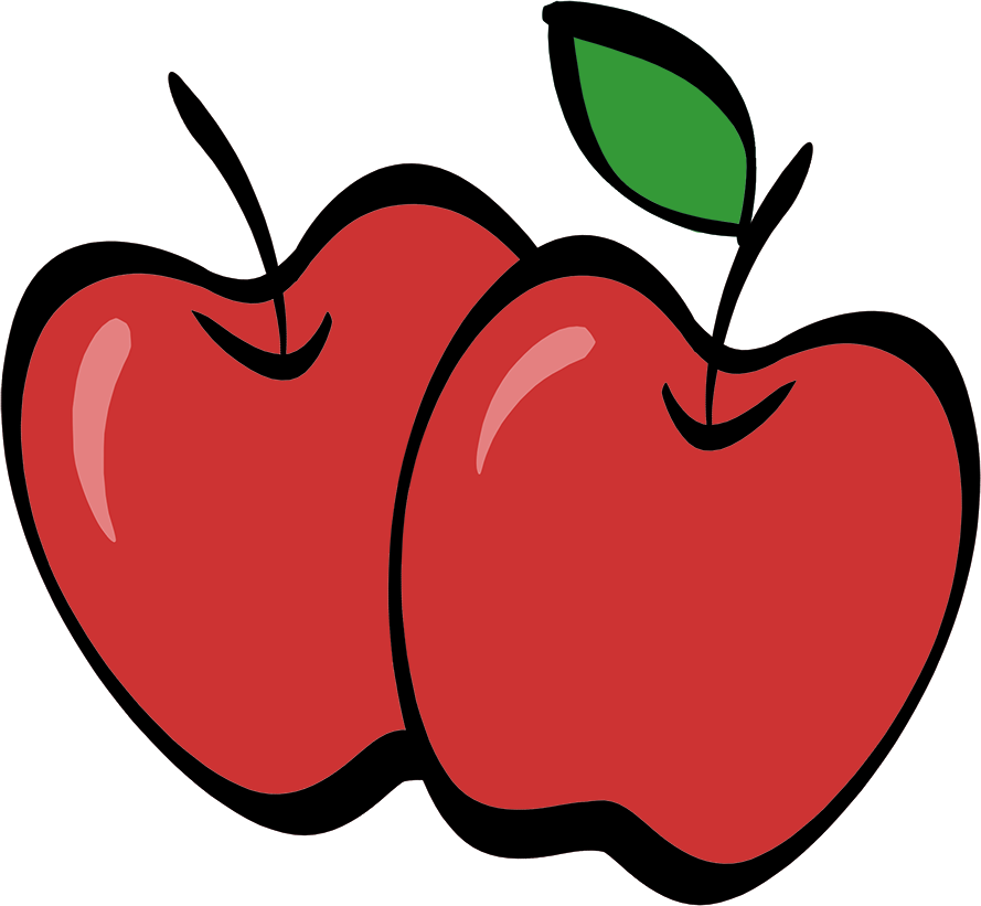 illustrated apple