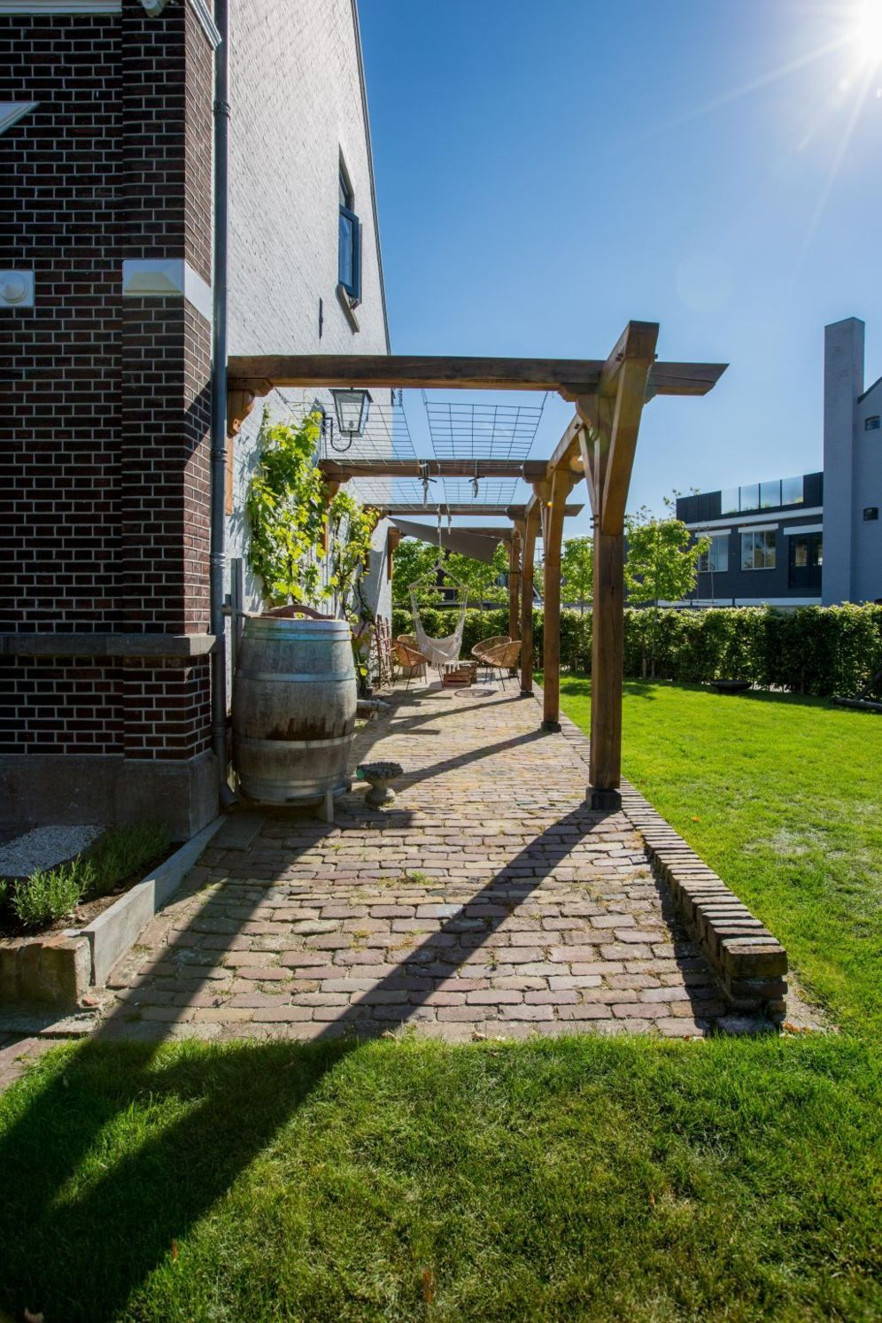 eikenhouten pergola