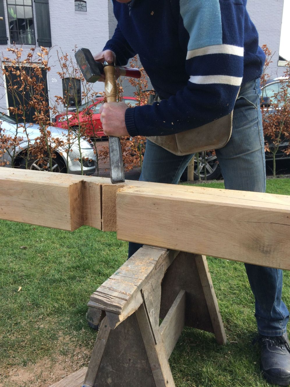 eikenhouten pergola