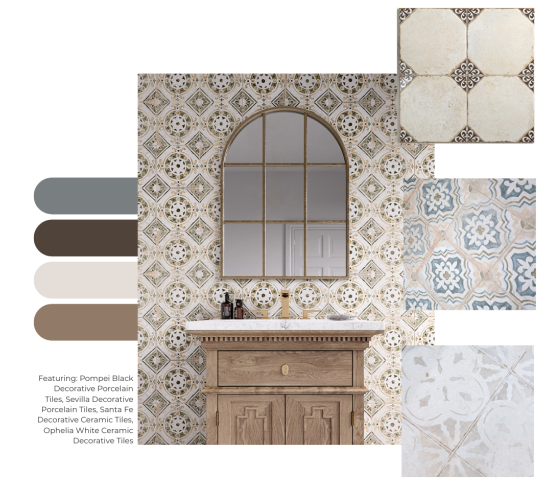 Monte Carlo limestone kitchen with blue cabinets