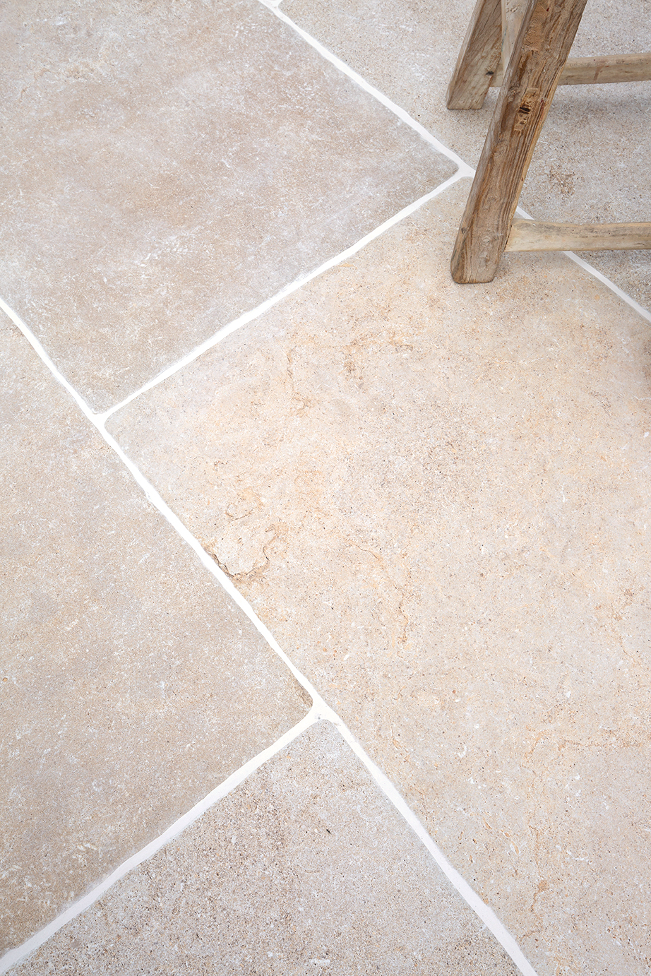 close up beige porcelain floor tiles