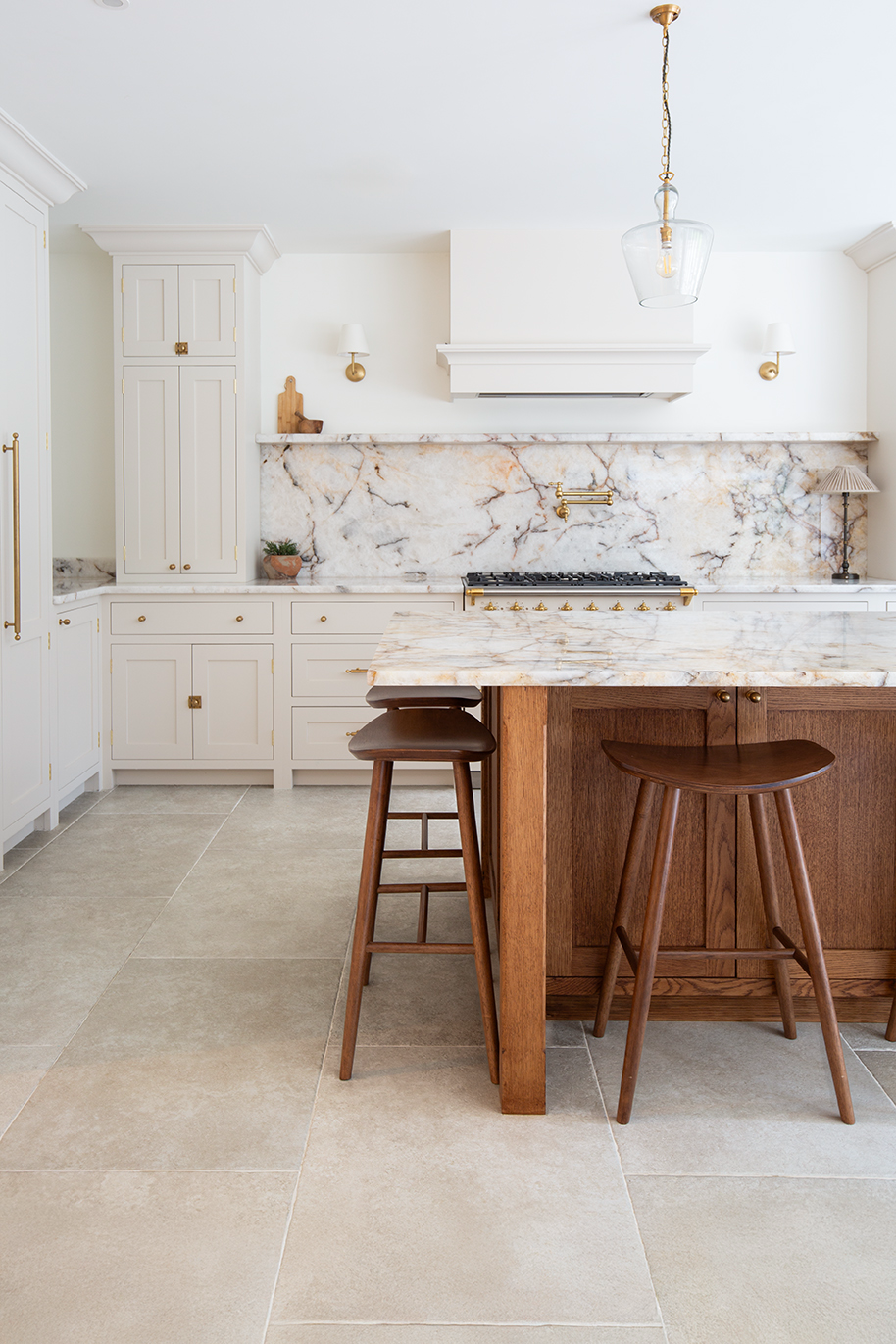 Best porcelain tiles for kitchens ivory stone effect tiles with wooden kitchen