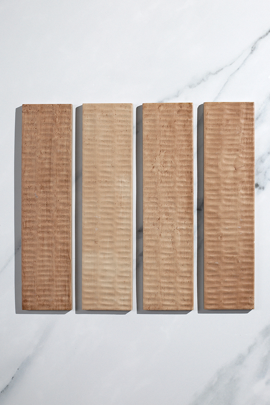 close up of Pottery Clay Decor metro tiles