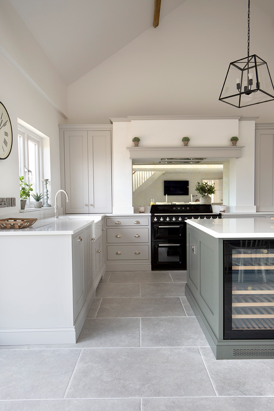 Kitchen Design With Grey Tiles