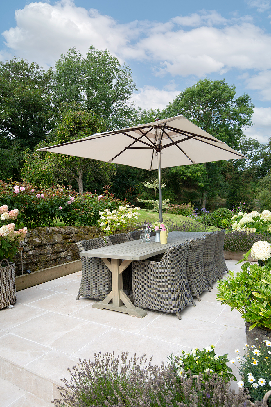 Tuscany Seasoned Limestone Paving Garden Tiles