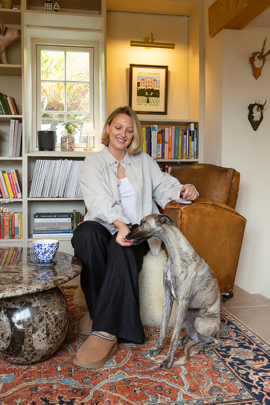 Dijon Tumbled Limestone Project Library Lifestyle