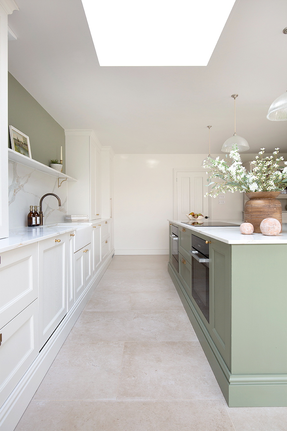 White kitchen tile ideas Hambleton Ivory porcelain