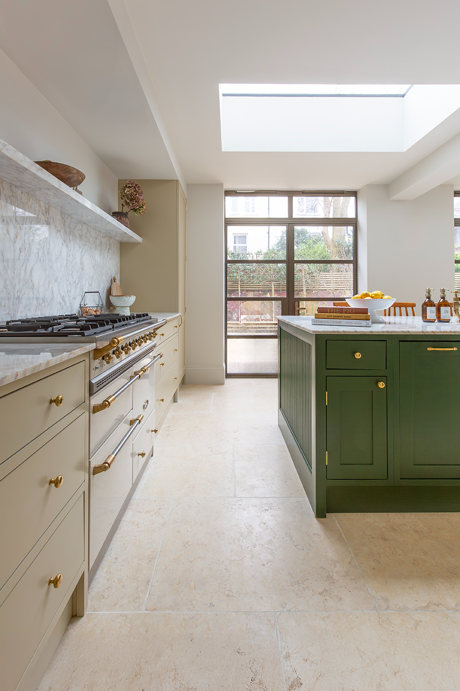 Monte Carlo Tumbled Limestone Kitchen Tiles 