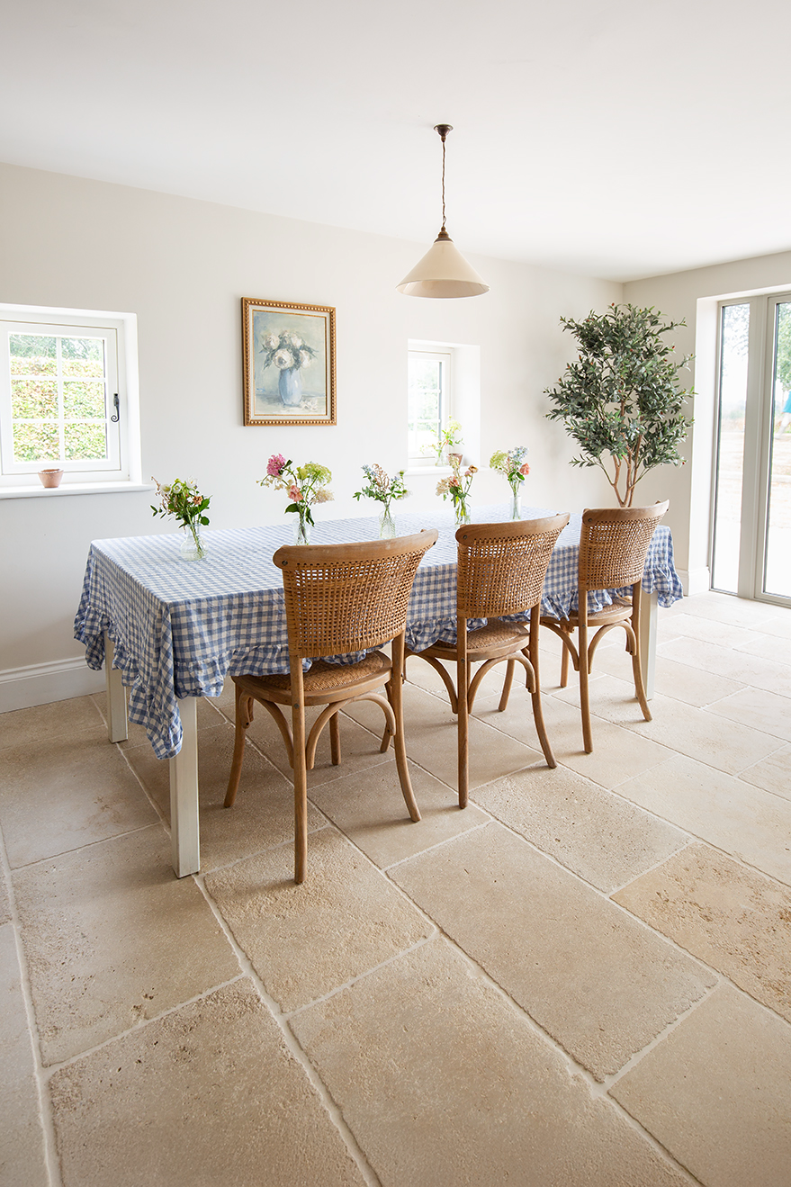 Sorrento Aged Tumbled Limestone Floor Tile