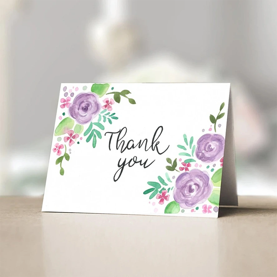 Best Friend thank you card ideas featuring a handwritten note, soft pastel colors, and a heartfelt message of appreciation.