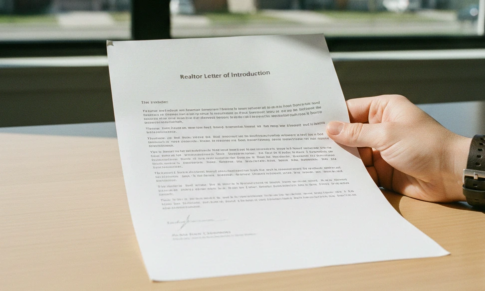 WHEN TO SEND A REALTOR LETTER OF INTRODUCTION?