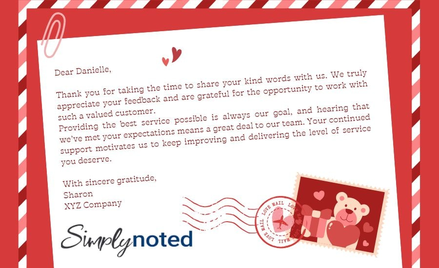 A customer paying quickly.