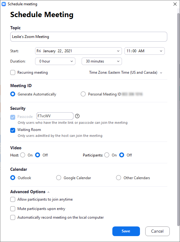 how to set up a zoom meeting for free