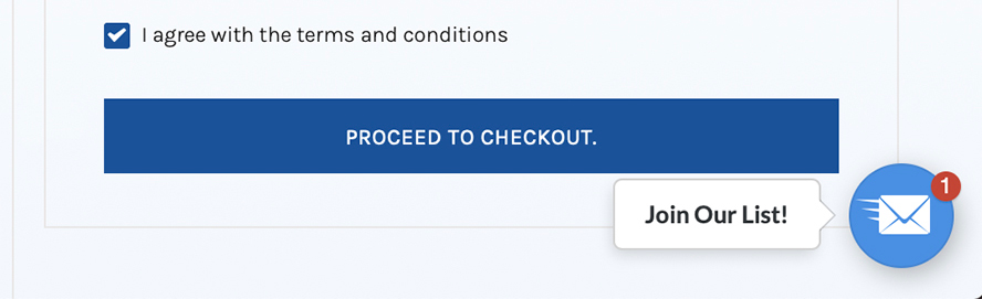 This is a closeup of the Proceed to Checkout button.