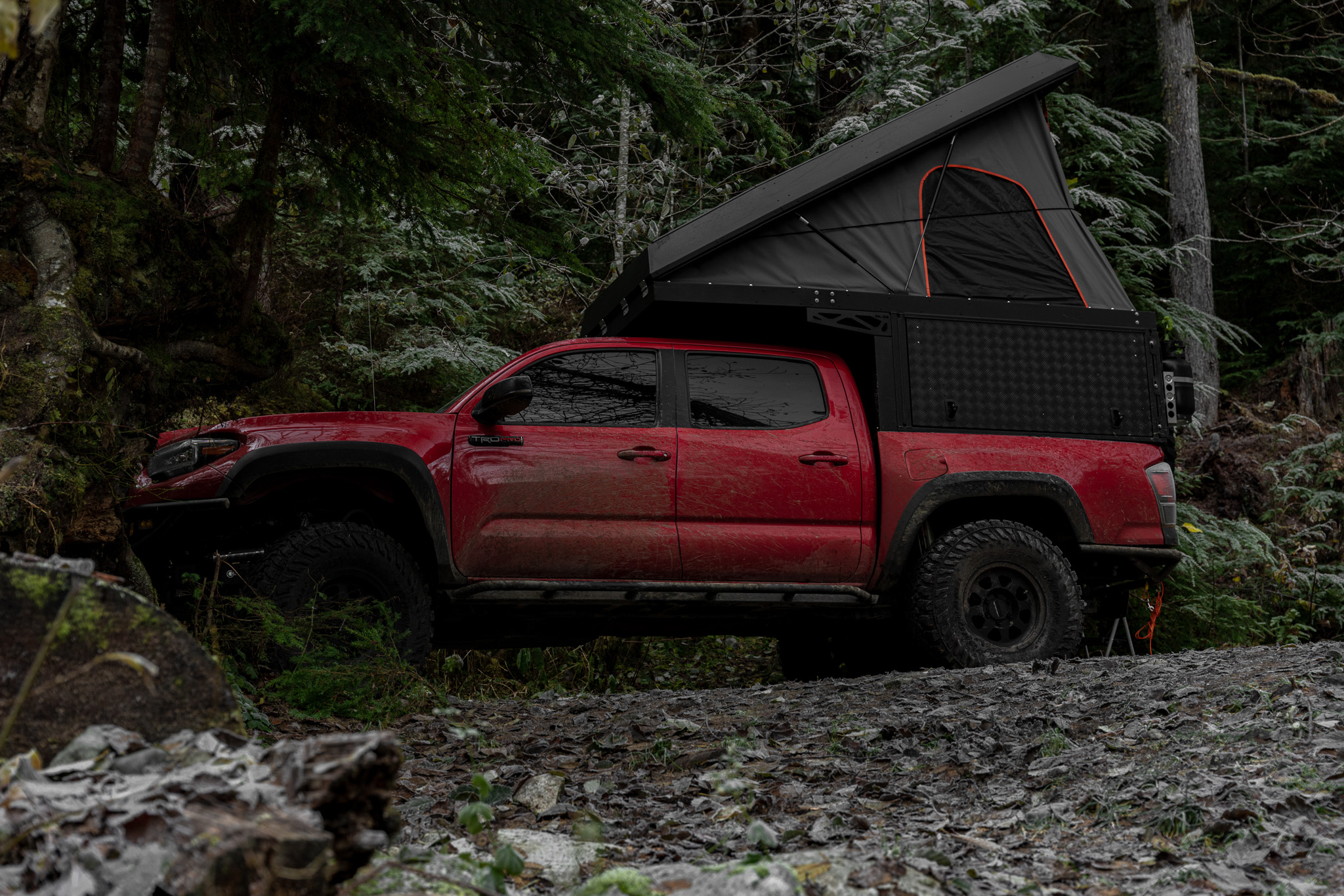 Overland camp details from the founding trip