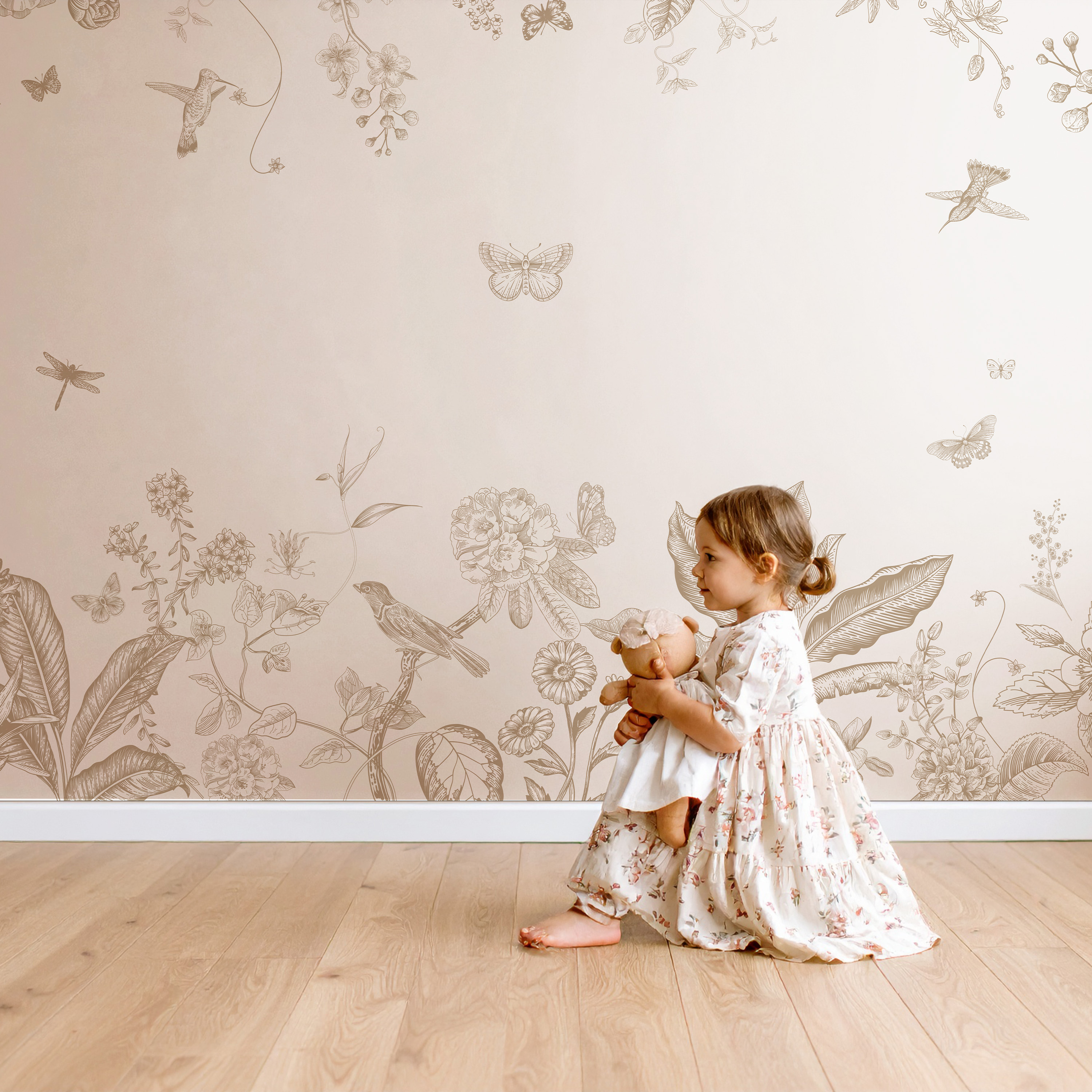 Collagebehang botanical garden